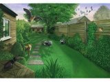 Illustration of Garden at Dusk (#2607)
